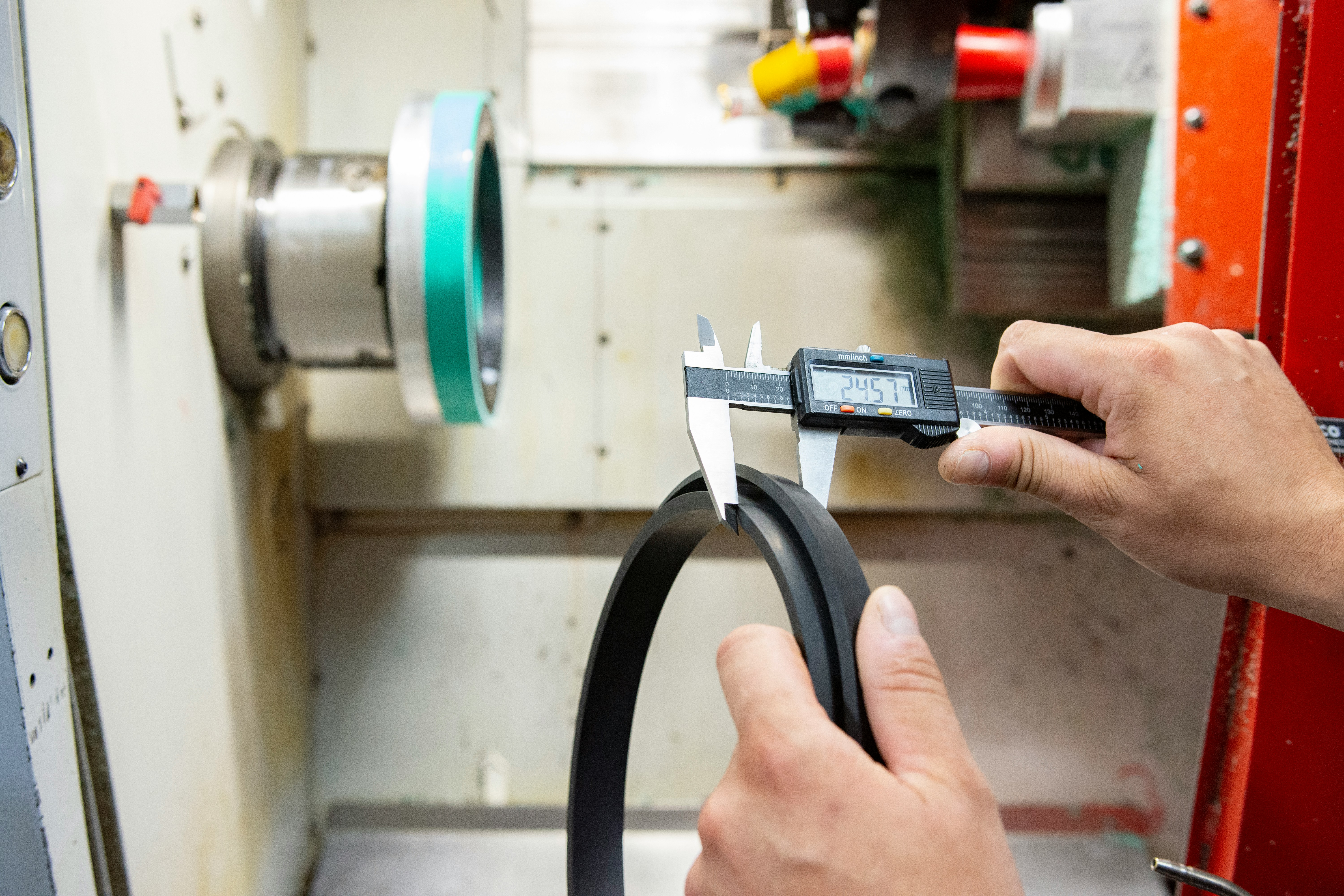 Man Working With A Gasket