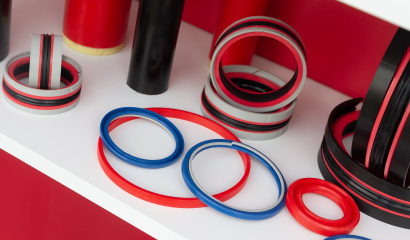 Various Rubber Products And Sealing Products At The Exhibition Stand